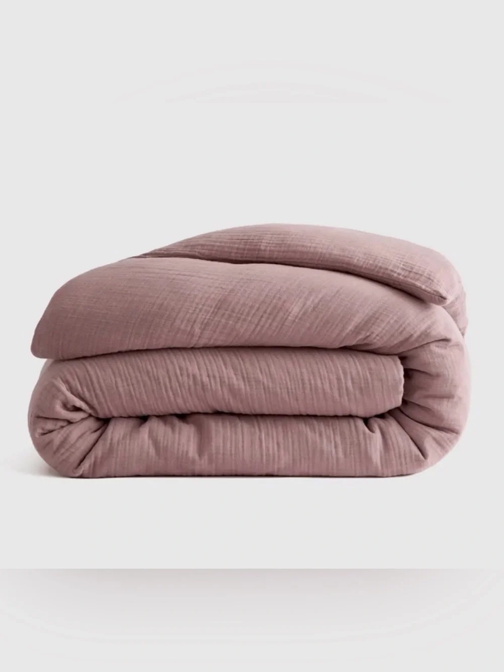 Organic Cotton Gauze Duvet Cover King / California King in Fig - NWOT